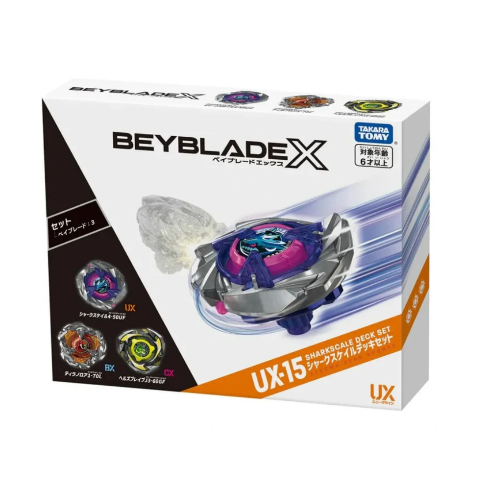 Takara Tomy Beyblade X UX-15 SharkScale Deck Set 982432 | OMG - Oh
