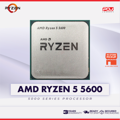 AMD RYZEN 5 5600 AM4 PROCESSOR TRAY UNIT (3 YEARS WARRANTY) | PCU