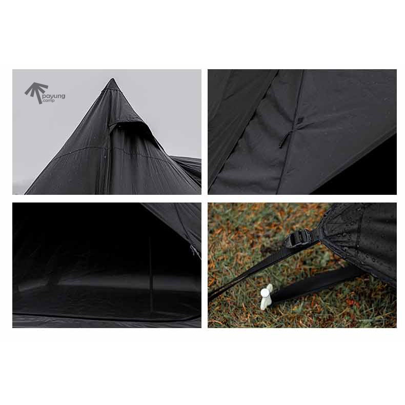 MOUNTAINHIKER 3 to 4 person Teepee Tent Pyramid Dark Tower Sky