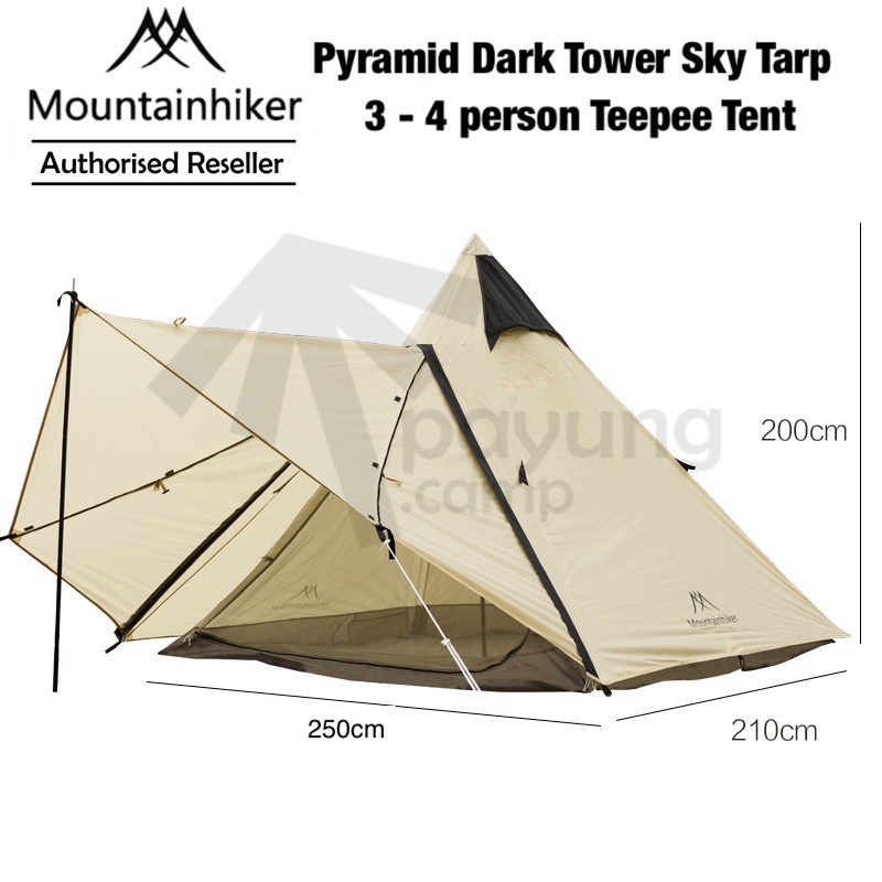美品 タープ MOUNTAINHIKER Dark Tower Sky Tarp 4hsWbMOg637e3ae79b644_16692169
