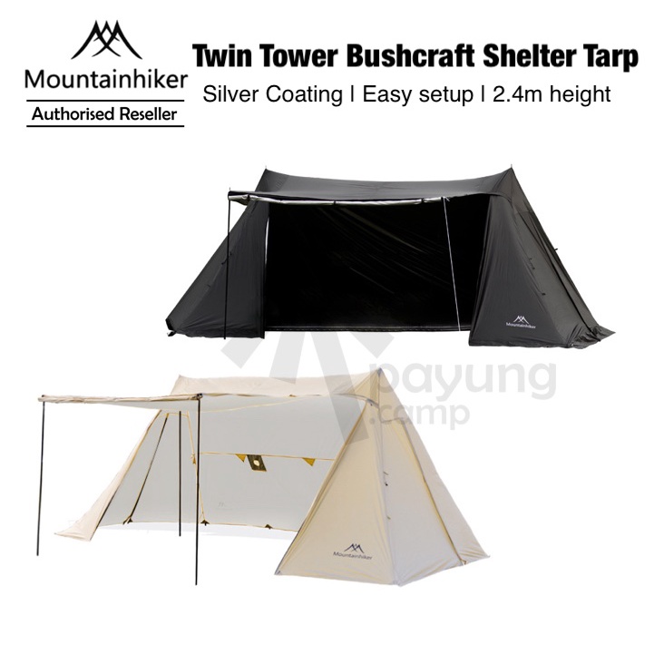 MOUNTAINHIKER 5.5 x 3.3m Silver Coating Double A Twin Tower