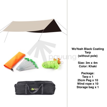 Buy Waterproof Camping Tent Tarp Shelter Hammock Cover Lightweight Fly