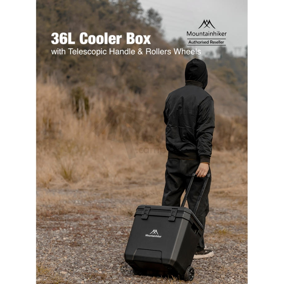 Mountainhiker 36L Cooler Box with Telescopic Handle & Rollers