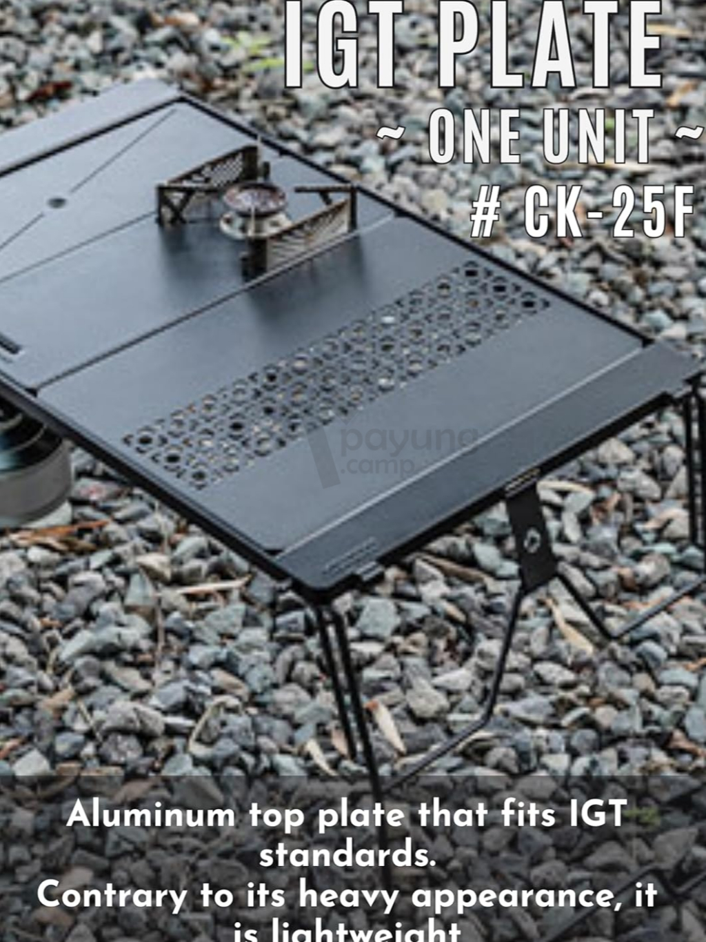 CAMPINGMOON Aluminum Top Plate For Tactical Table - Lightweight Hard Surface For Outdoor Camping