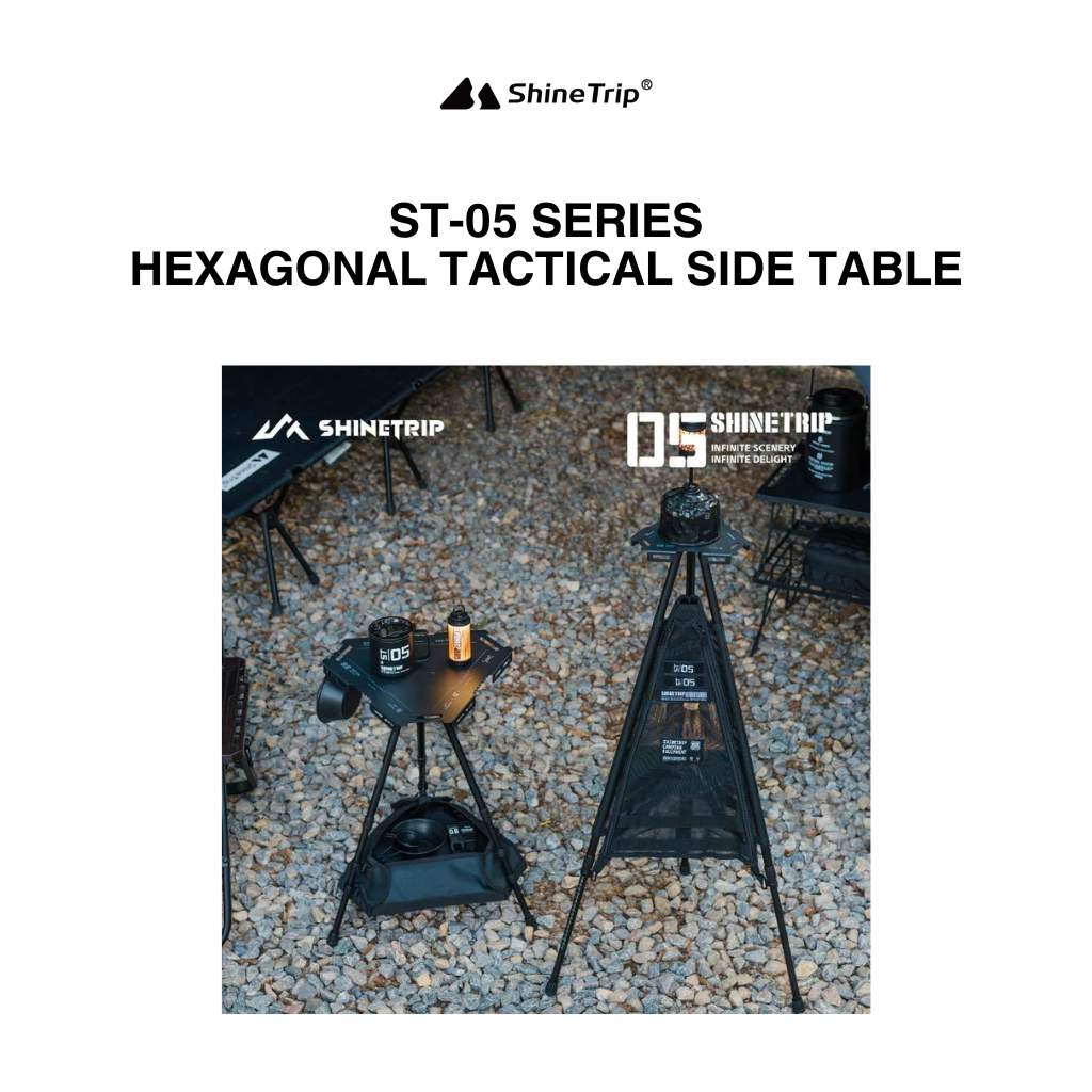 SHINETRIP ST-05 Series Hexagonal Tactical Side Table / Light Table