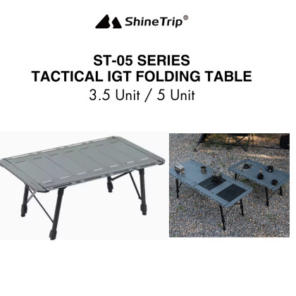 SHINETRIP Outdoor Tactical Folding IGT Table Adjustable Height