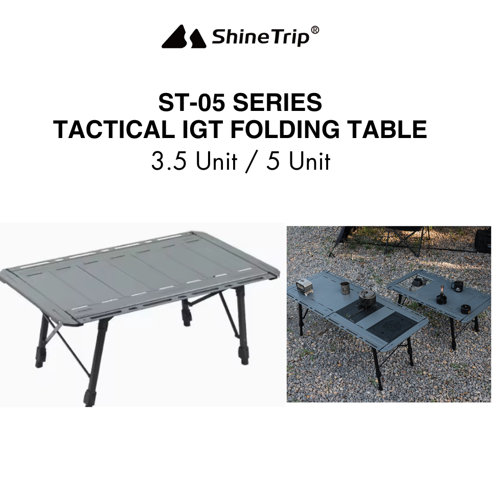 SHINETRIP Outdoor Tactical Folding IGT Table Adjustable Height
