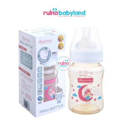 AUTUMNZ PPSU WIDE NECK FEEDING BOTTLE 6OZ/180ML (SINGLE) *MY
