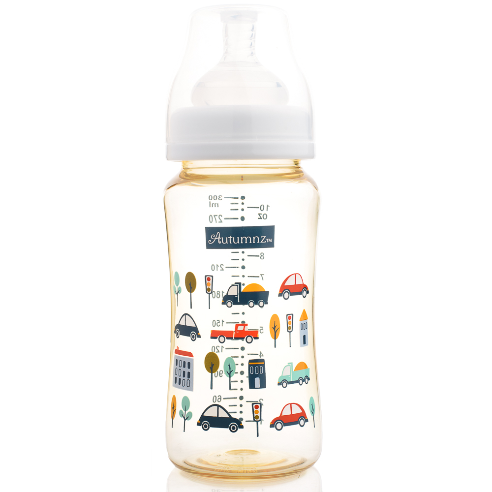 AUTUMNZ PPSU WIDE NECK FEEDING BOTTLE 10OZ/300ML (SINGLE) *BUZY