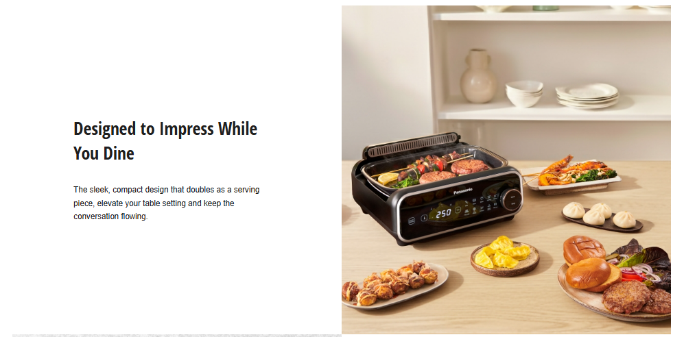 Panasonic 1524W 4 In 1 Tabletop Multi Cooker NF-GM401KSK (Black