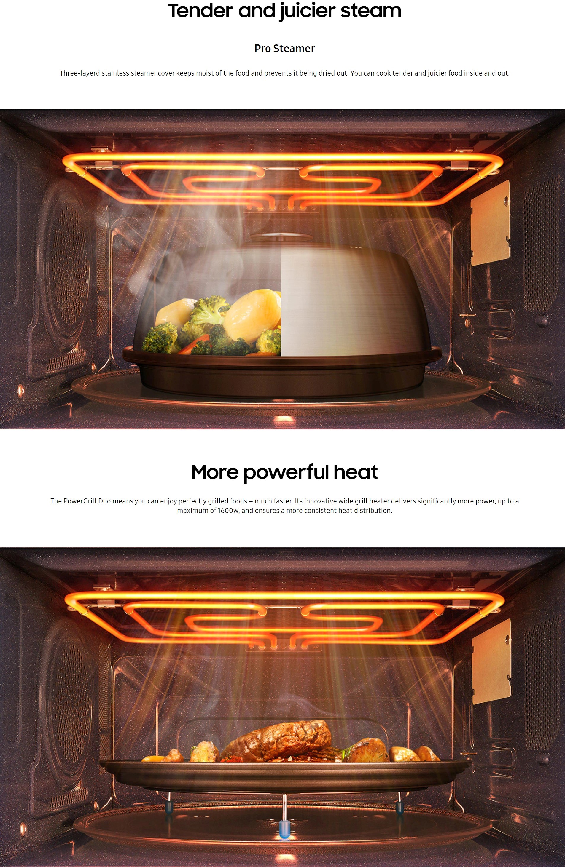 Samsung 35L Convection Microwave Oven With Hot Blast MC35R8088LV/SM