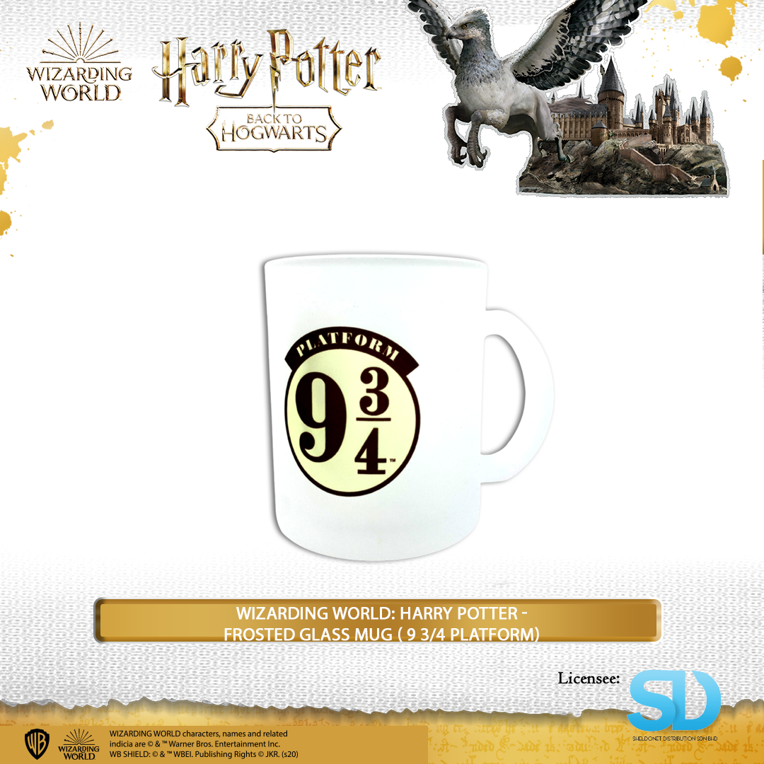 Wizarding World: Harry Potter -FROSTED GLASS MUG ( 9 3/4 PLATFORM) |  Sheldonet Toy Store