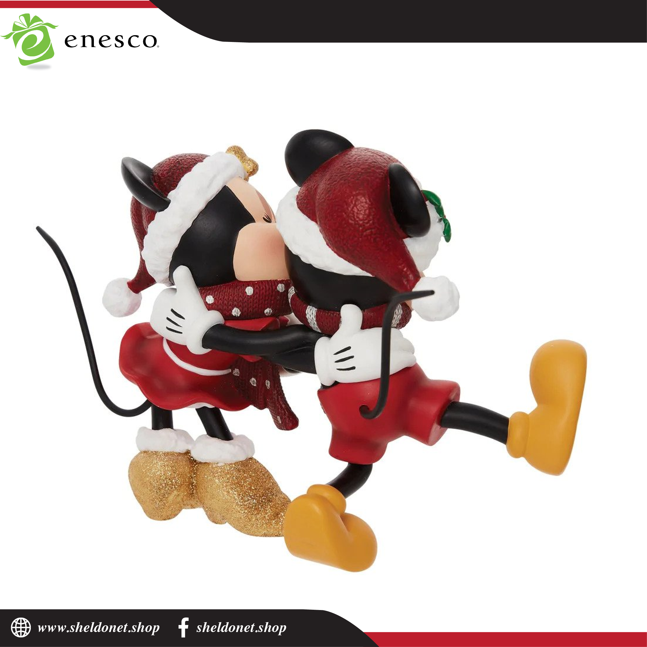 Enesco: Disney Showcase - Holiday Mickey & Minnie | Sheldonet Toy