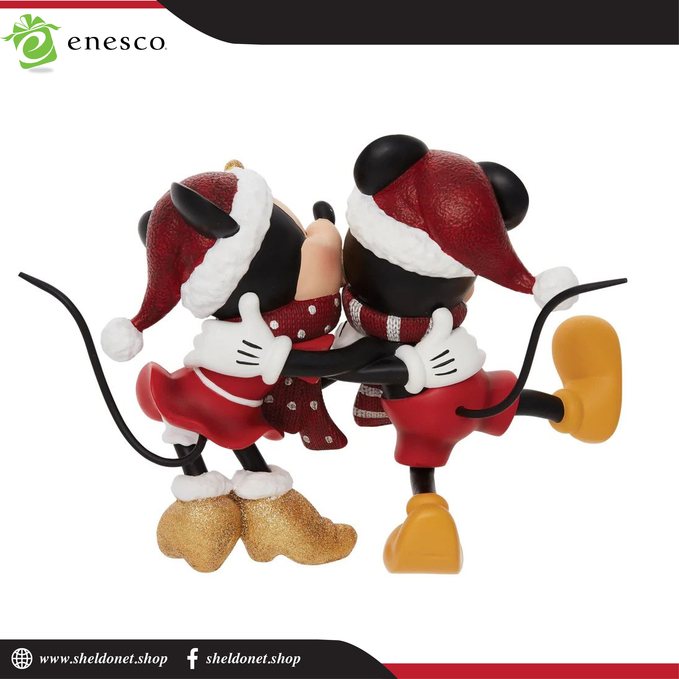 Enesco: Disney Showcase - Holiday Mickey & Minnie | Sheldonet Toy