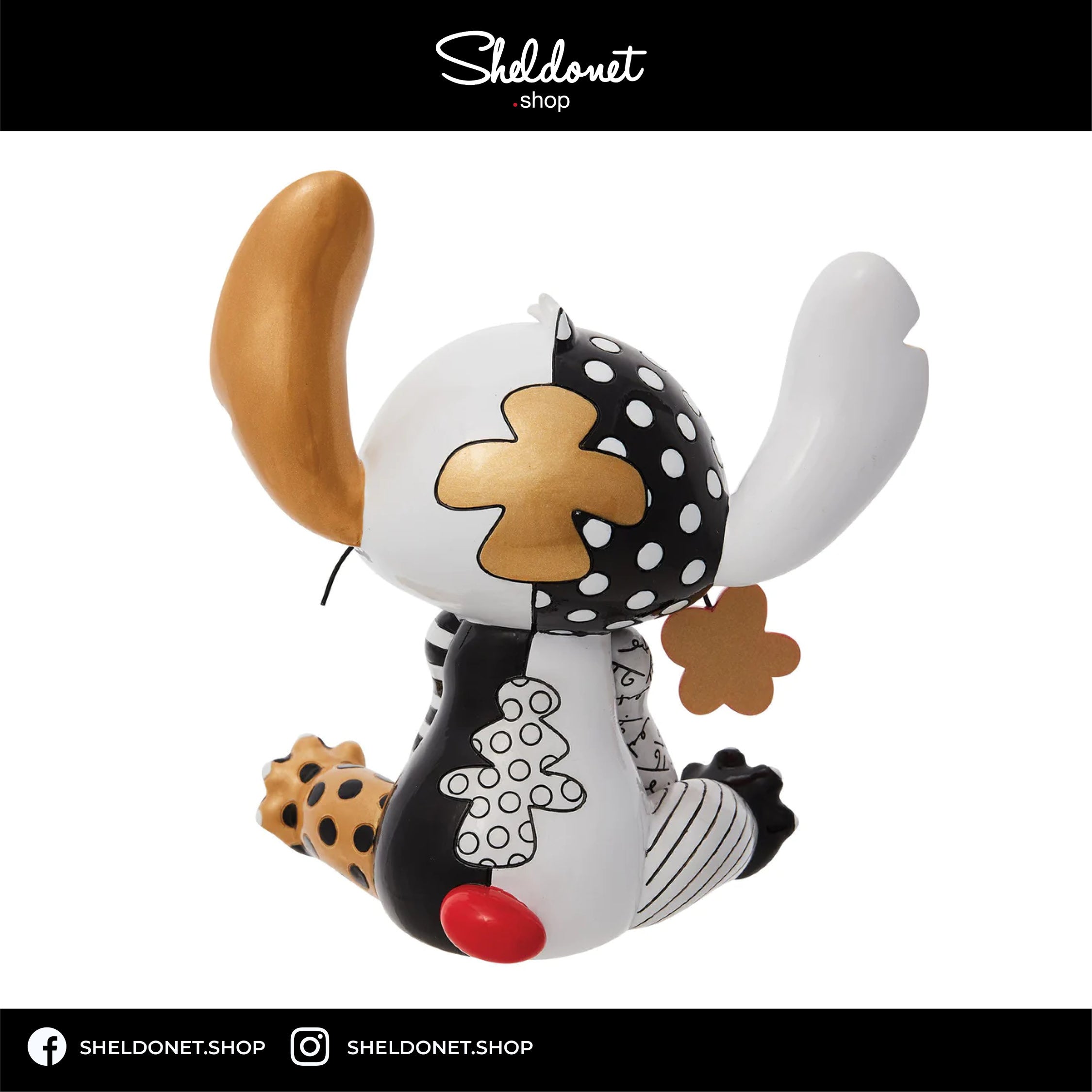 Disney Britto Midas Stitch 【スティッチ】 Disney by Britto Stitch Midas Figurine, Large, 18 cm