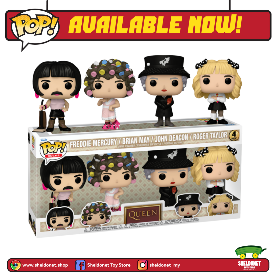 Pop! Rocks: Queen - I Want to Break Free (4-Pack) [Exclusive