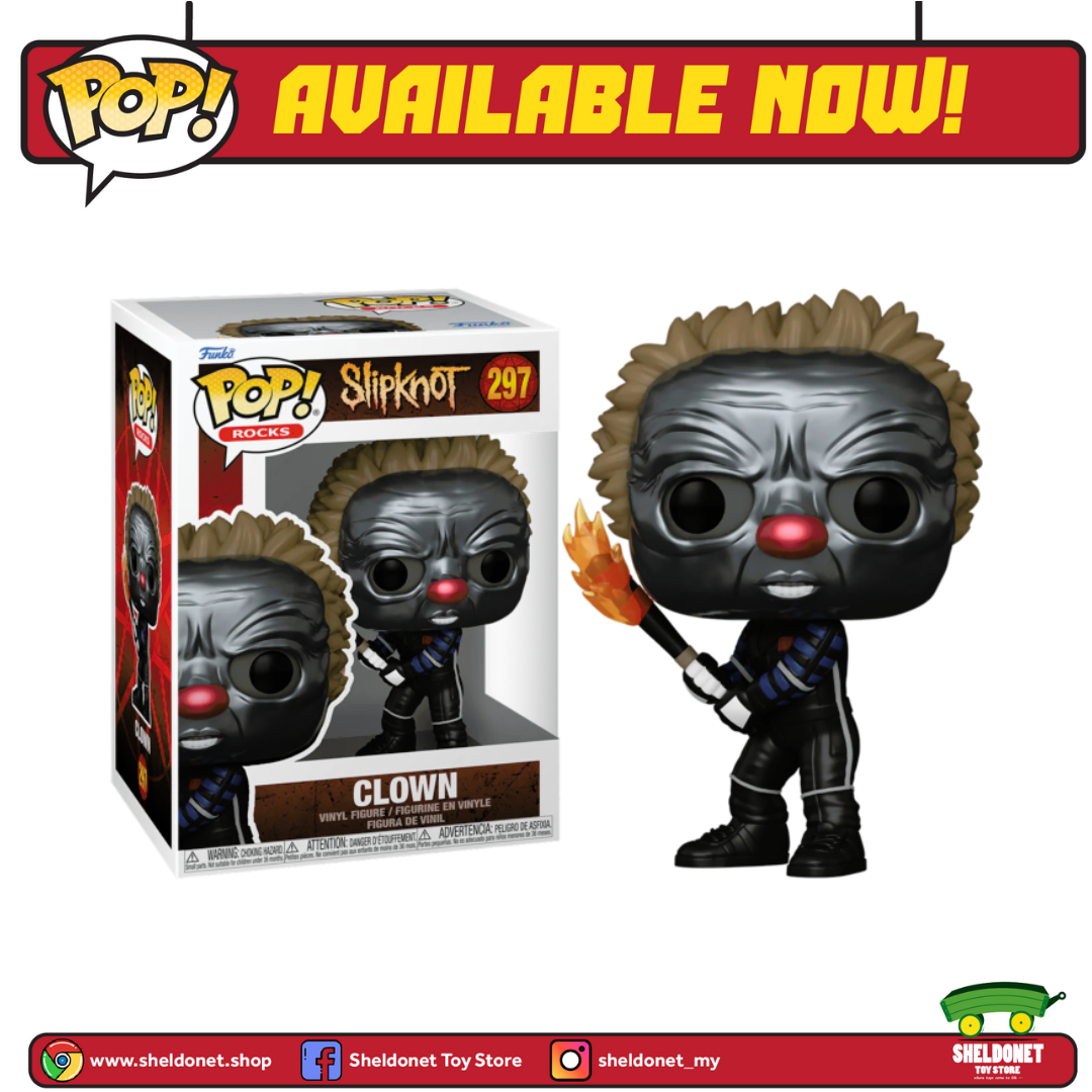 Pop! Rocks: Slipknot - Clown (Metallic) | Sheldonet Toy Store