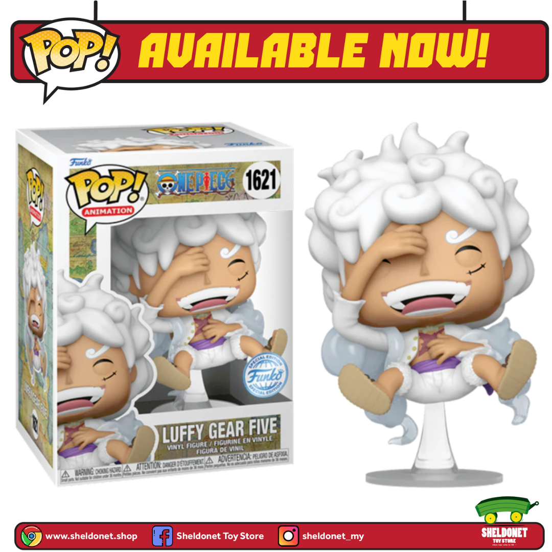 Pop! Animation: One Piece - Luffy Gear Five (Laughing) [Exclusive] |  Sheldonet Toy Store