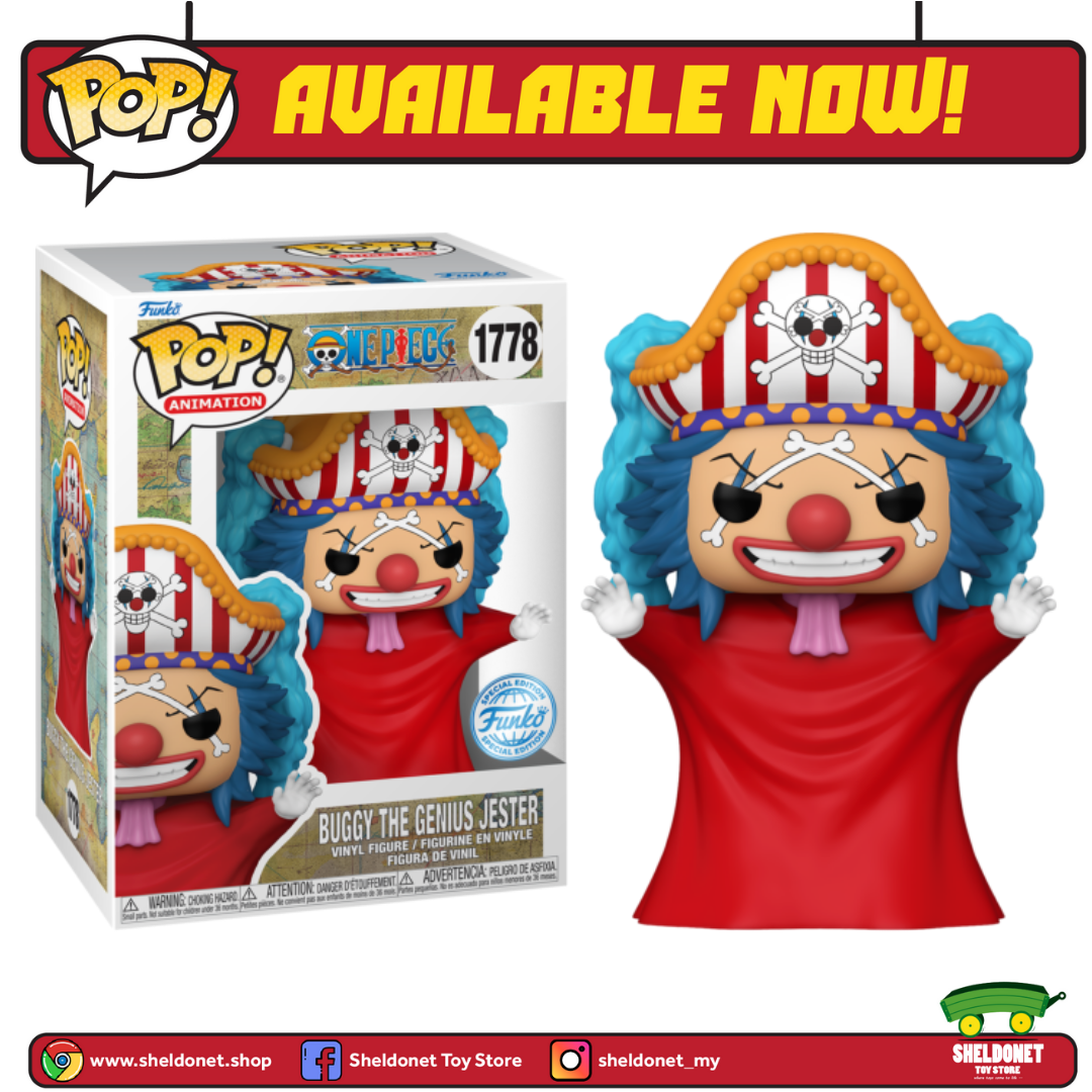 Pop! Animation: One Piece - Buggy the Genius Jester (Post Time