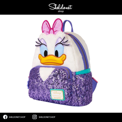 Loungefly: Disney Daisy Duck Plush Mini Backpack | Sheldonet  display picture 3
