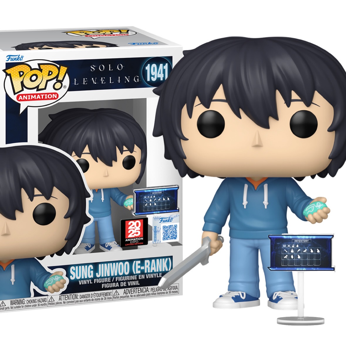 Funko Pop! Animation: Solo Leveling - Sung Jinwoo With Protector