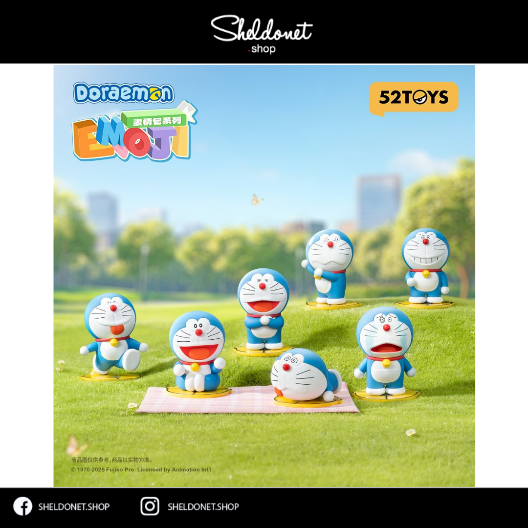 52TOYS: Doraemon Emoji Series 哆啦A梦表情包系列(6 + 1) | Sheldonet