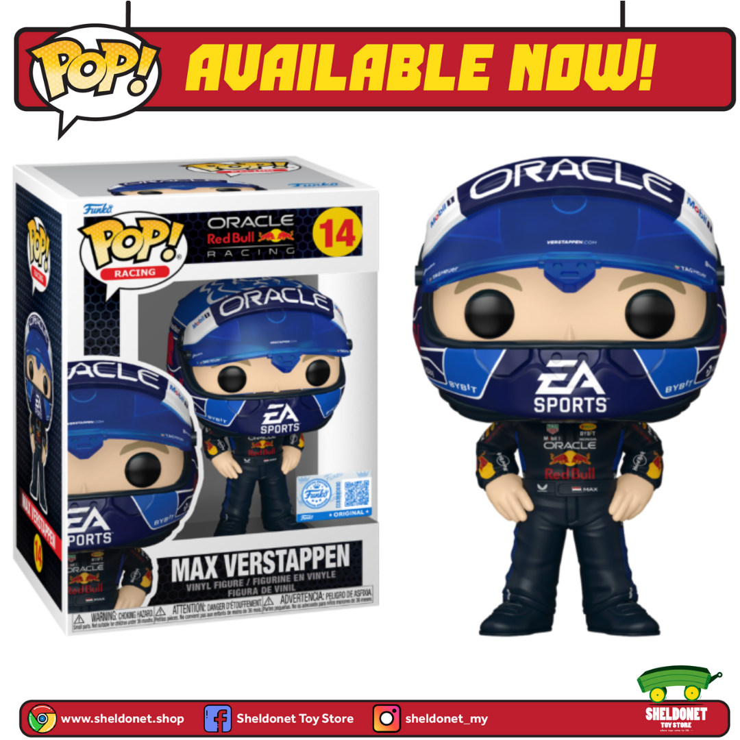 Pop! Racing: Formula 1 - Max Verstappen With USA Helmet (Oracle