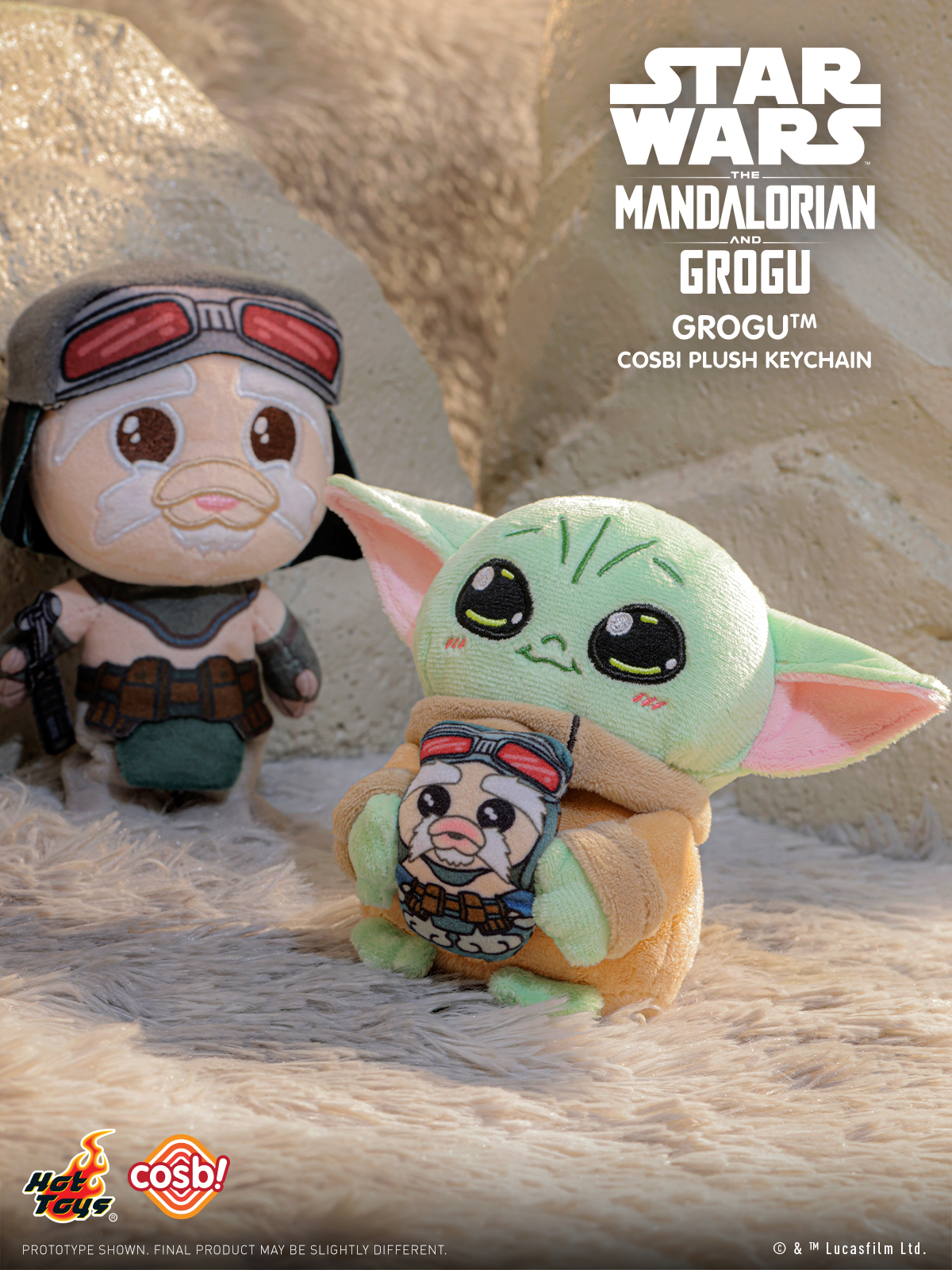 Hot Toys: Star Wars - The Mandalorian Cosbi Plush Keychain (6+1 