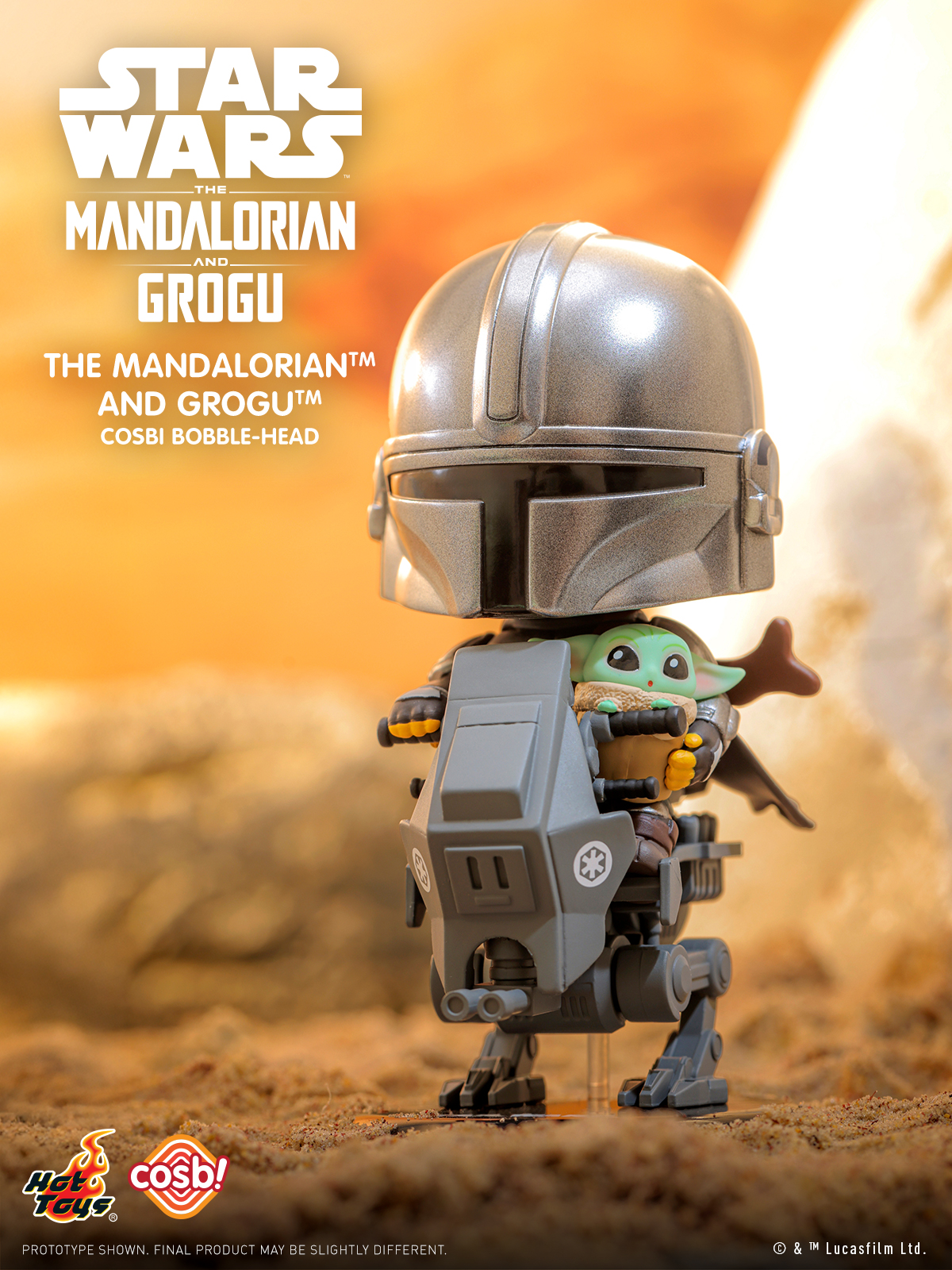 Hot Toys: The Mandalorian And Grogu Cosbi Collection (6+1