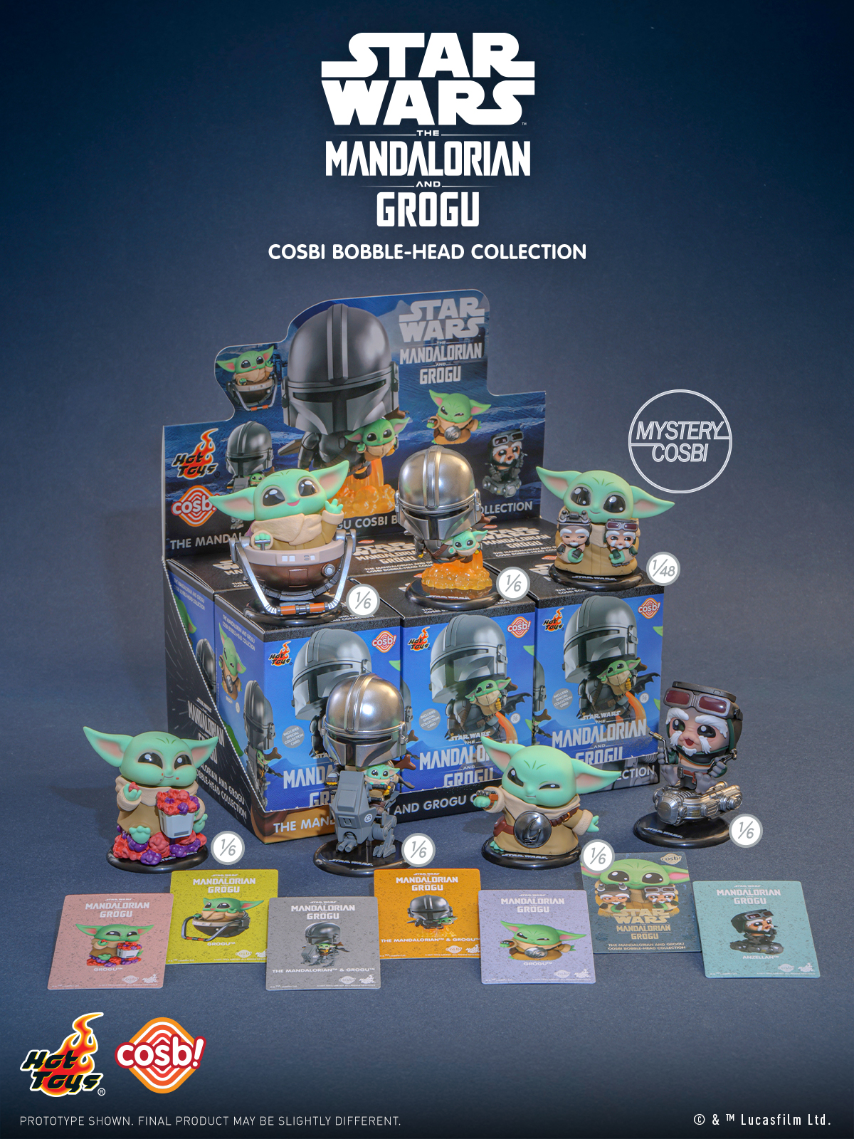 Hot Toys: The Mandalorian And Grogu Cosbi Collection (6+1