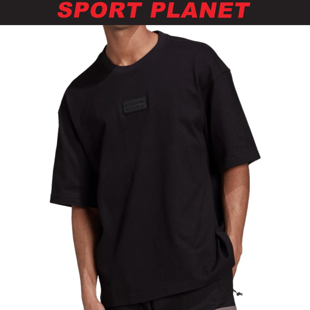 adidas Bunga Men Oversize Silicone Badge Tee Shirt Baju