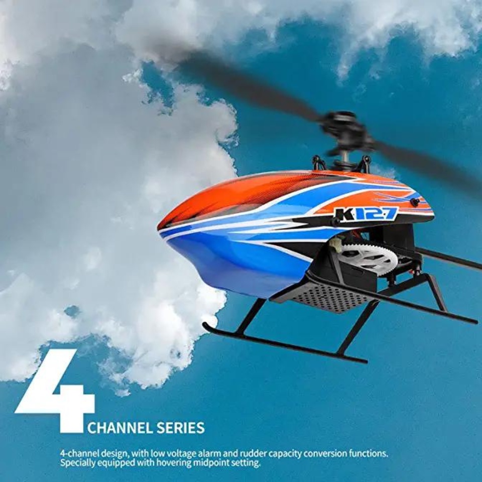 EAGLE K127 6軸4チャンネルヘリコプター WLtoys K127 ヘリコプター - 2.4Ghz 4CH 6-Aixs ジャイロ