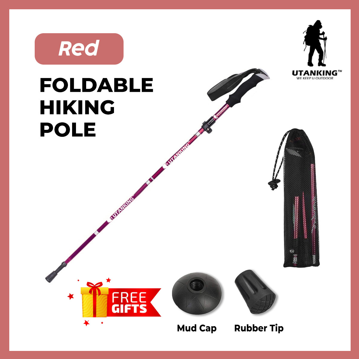 Underwood Aggregator Collapsible Kids Trekking Poles