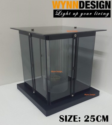 Wynn Design [25CM] Outdoor Pillar Light Set with LED Bulb Gate Light ...