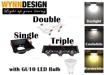 Wynn Design [Square Eyeball] with GU10 Holder Eyeball Fitting Single ...