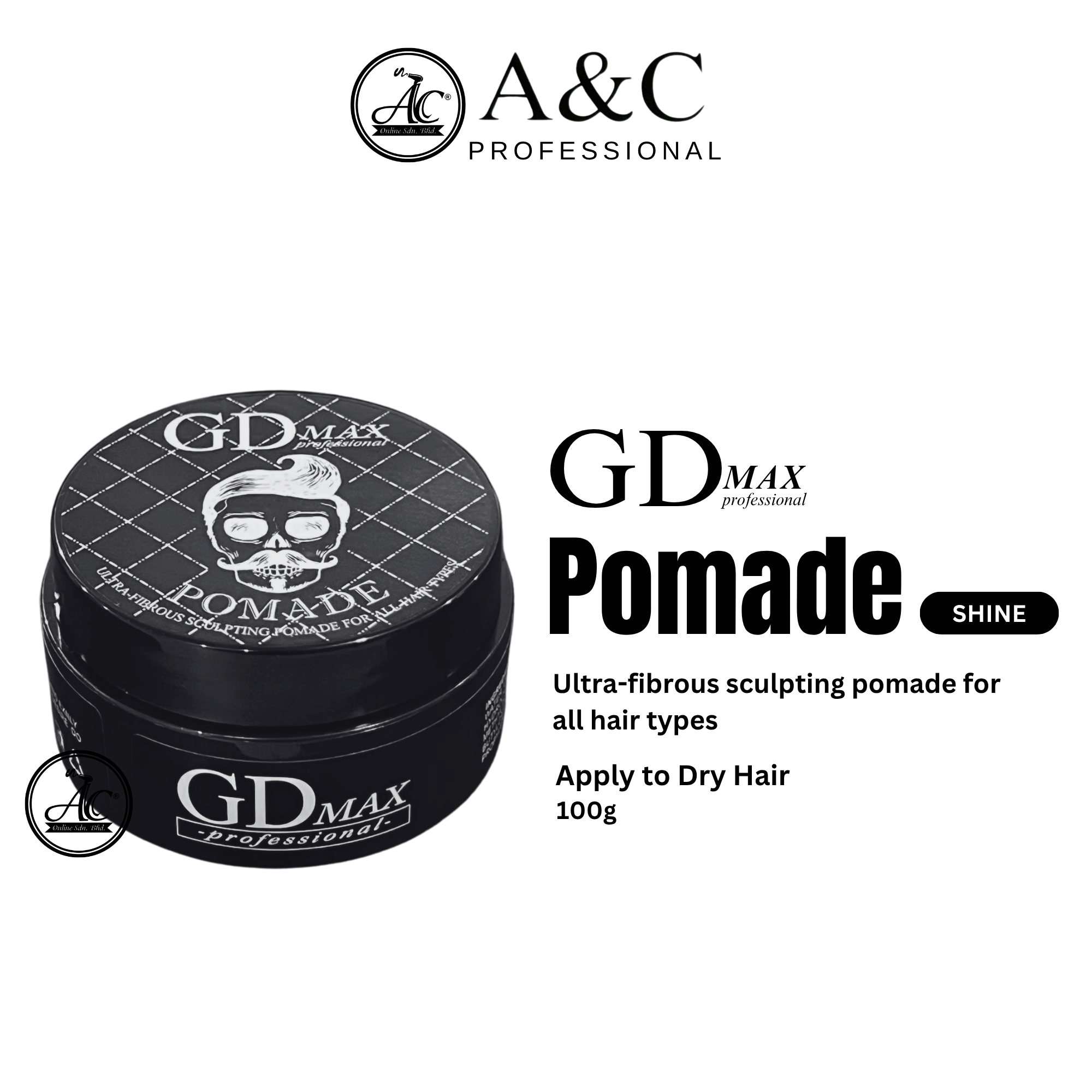GD Hair Clay / GD Pomade 100g Strong Hold Matt Look GD Clay Minyak Rambut Lelaki GD Max Clay GD Max 