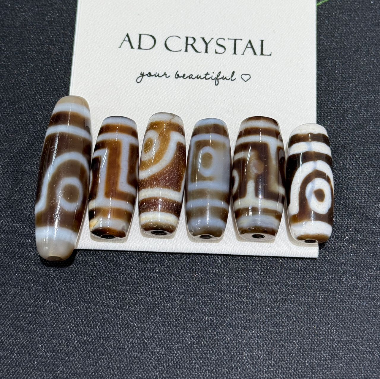 834　天珠　特殊二眼天珠　　dzibeads！ 二眼天珠Two Eye Dzi | AD CRYSTAL JEWELLERY