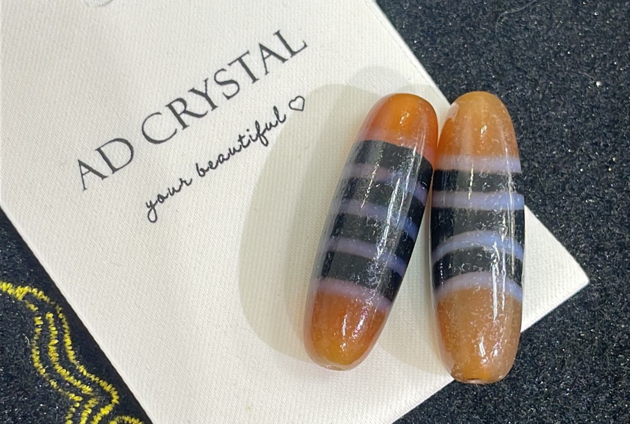 三线天珠Striped Dzi | AD CRYSTAL JEWELLERY