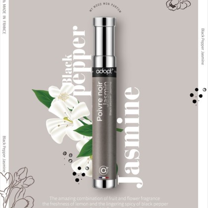 Jasmine Scented Perfume With Black Bottle Black Leather: CN1's