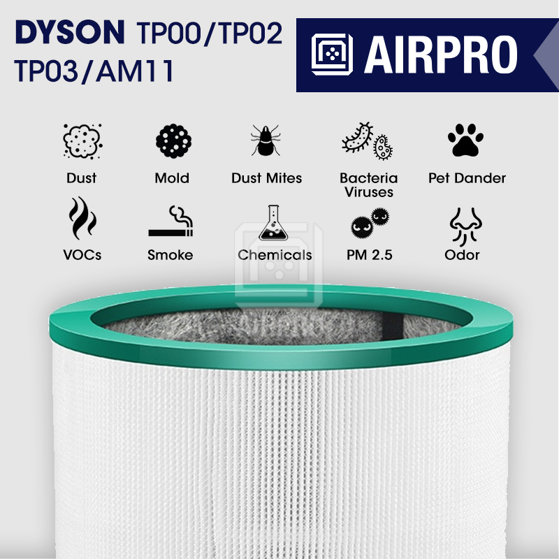 AIRPRO Dyson Combine HEPA Carbon Filter Air Purifie For TP00