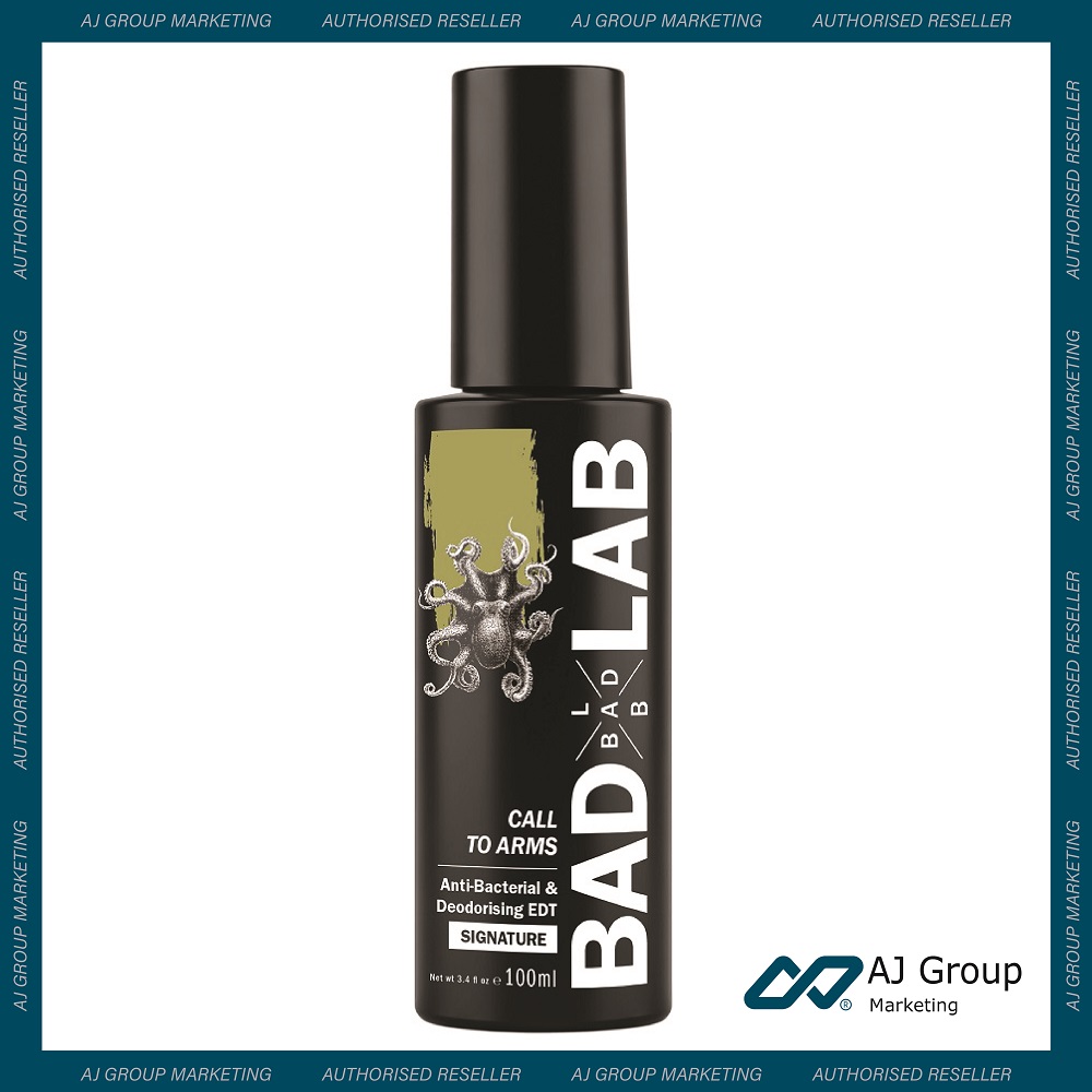 Bad Lab Call To Arms Anti-Bacterial Deodorant Body Spray (100ml) - Minyak Wangi Lelaki Anti-Bau Bada