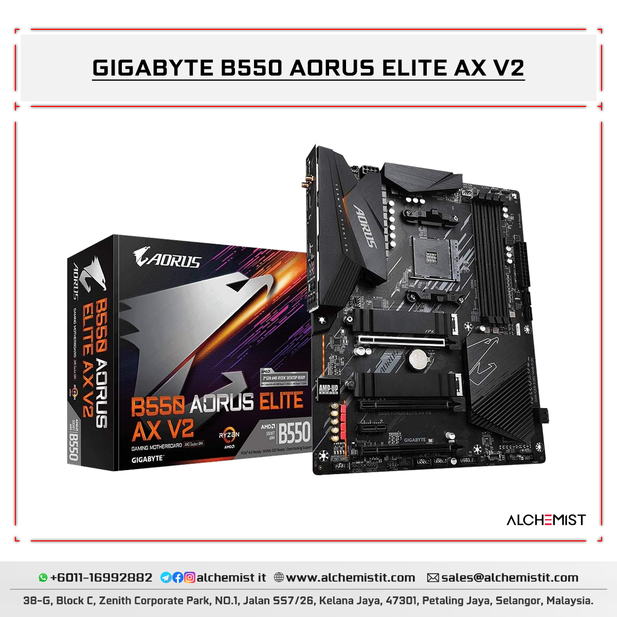 GIGABYTE B550 AORUS ELITE AX V2 | Alchemist IT Online Store
