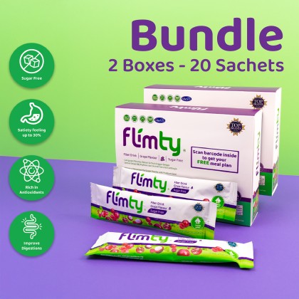 [BUNDLE 2 BOXES] FLIMTY FIBER GRAPE FLAVOUR | Flimty Malaysia