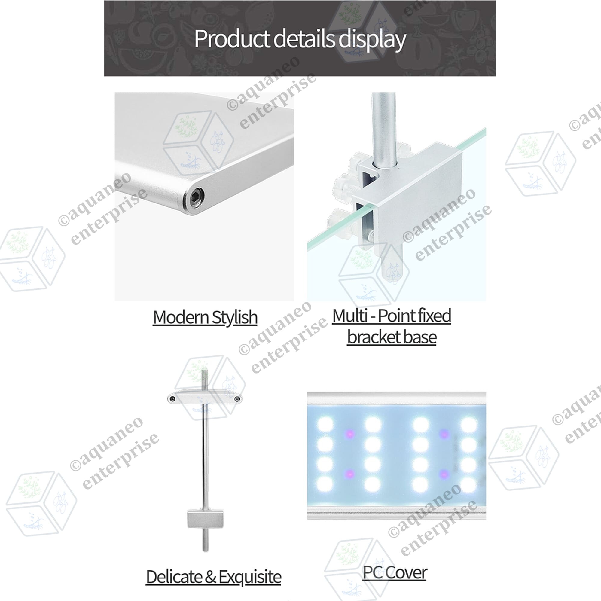 Week Aqua RGB Aquarium LED Light S Series - S450 22W | Aquaneo