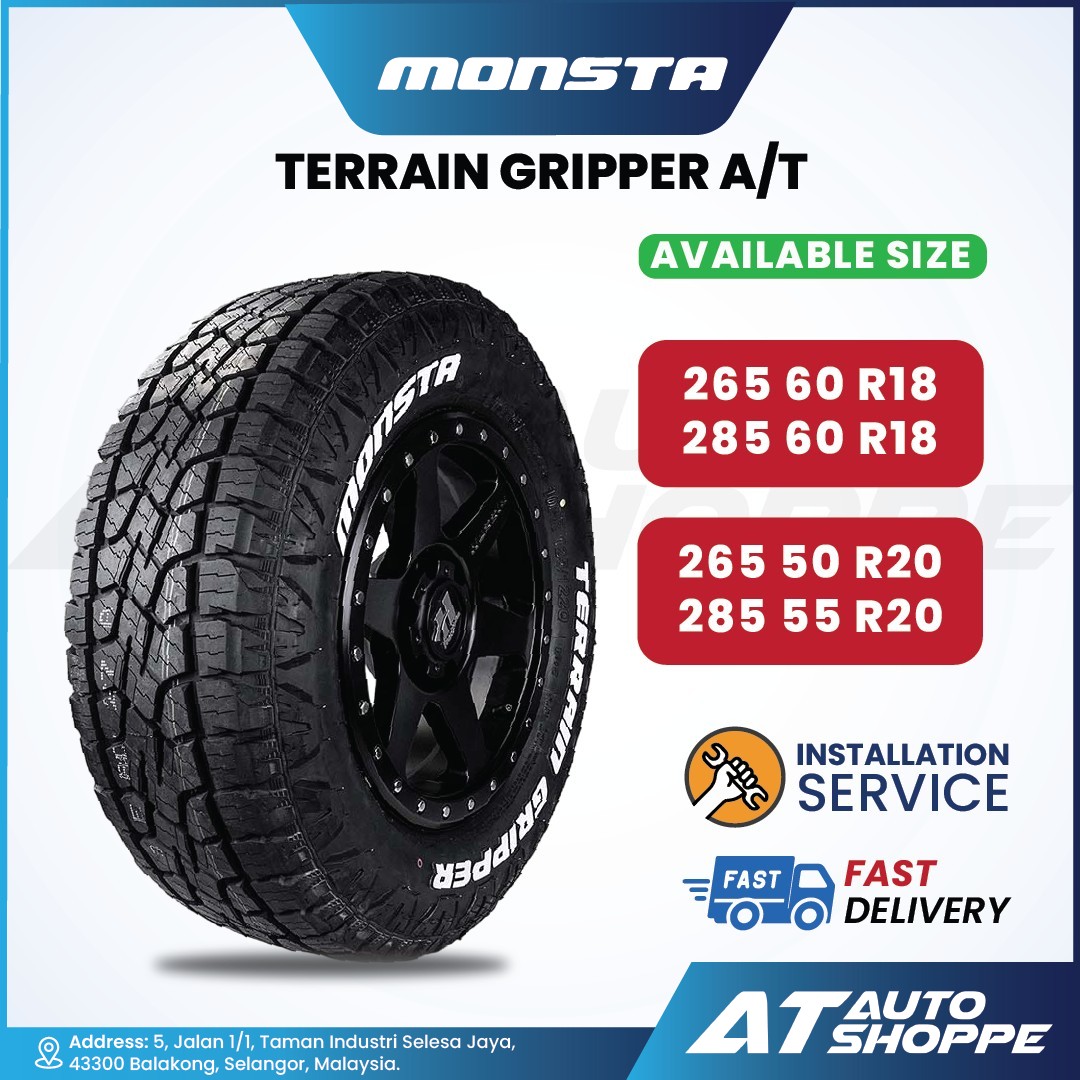 MONSTA ALL TERRAIN GRIPPER A/T 265 60 18 AT 2656018 26560R18