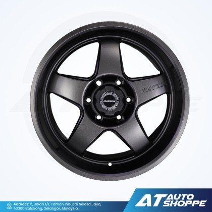 Raguna ZZYZX Glossy Gun Metal 18X9J ET0 6x139.7 (1 Piece) | AT