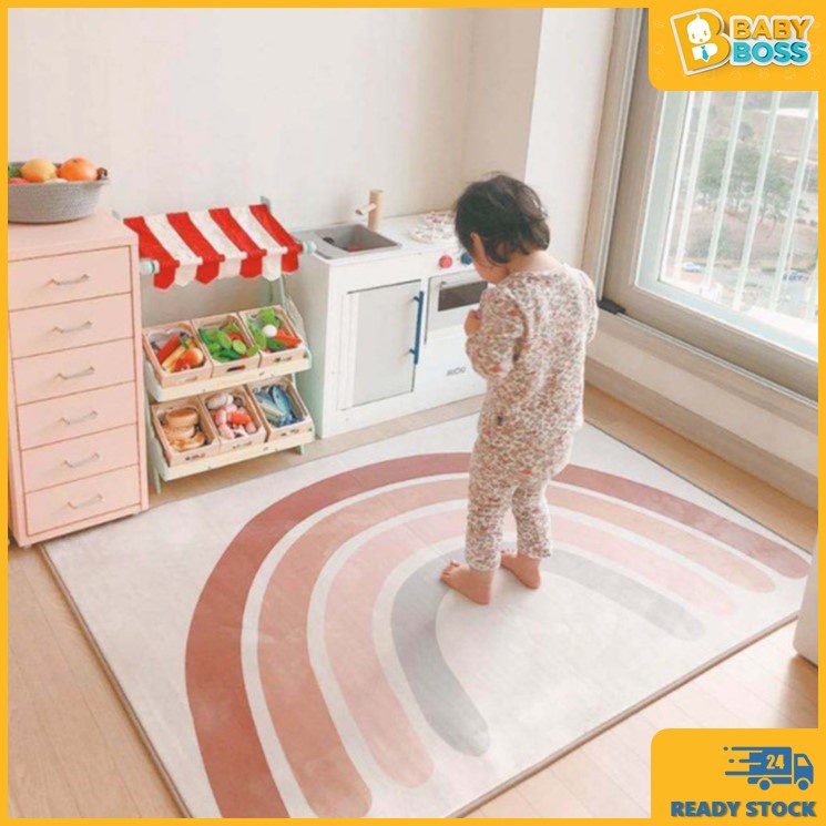 Flower Floor Mat Rainbow × Ecru beige 村上隆 Flower Floor Mat