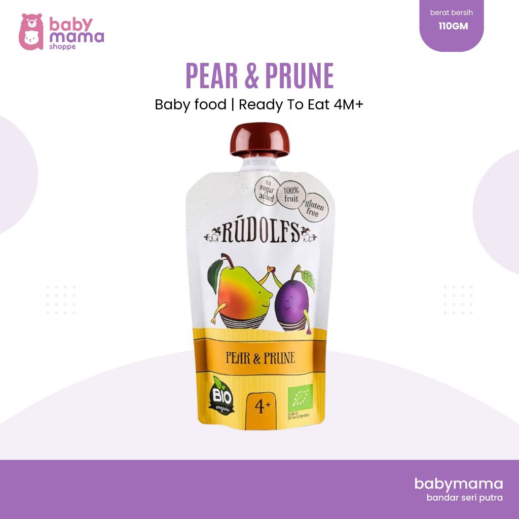 RUDOLF LUBUK MAKANAN BAYI ORGANIC PURE READY TO EAT 4M+