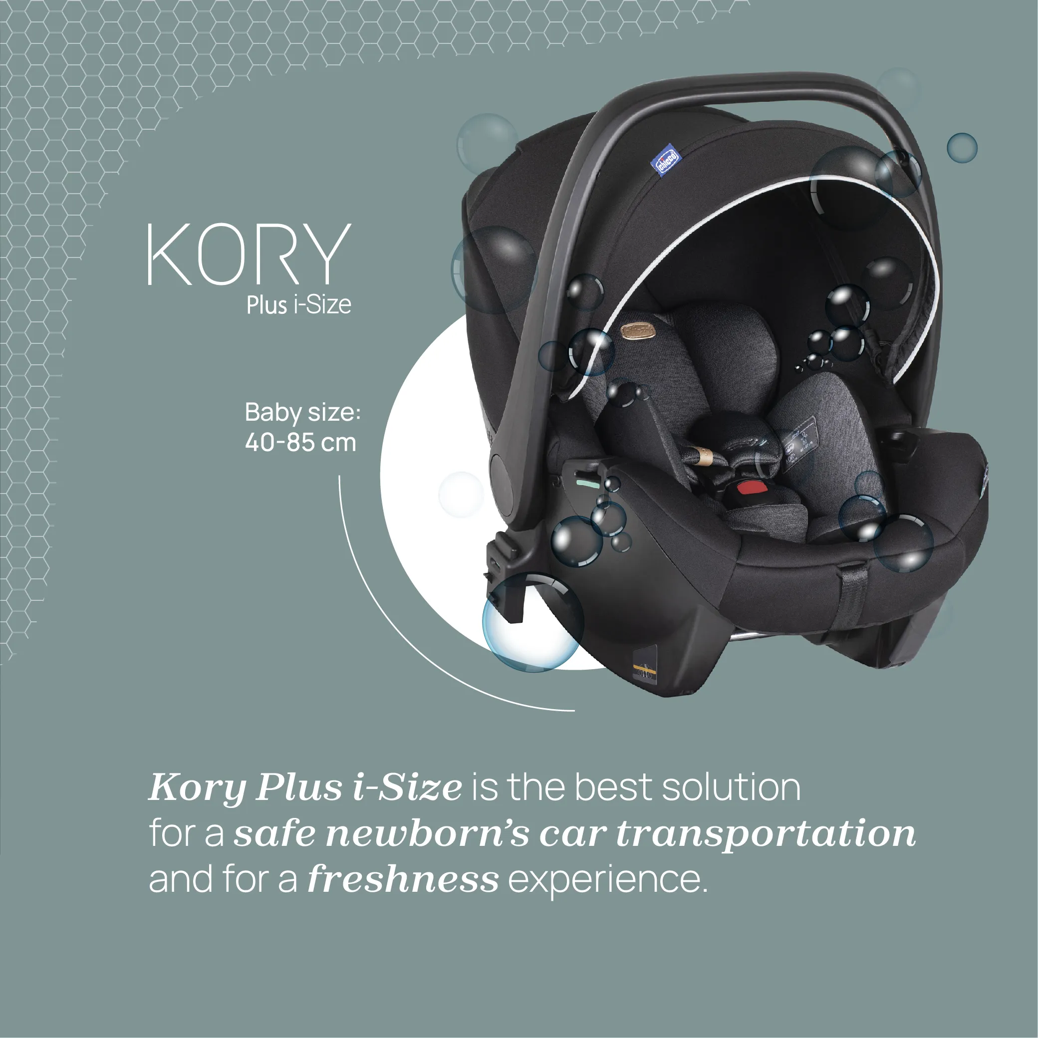 Chicco - Seggiolino auto Kory Plus i-Size (40-85 cm) - Spedizione Gratuita