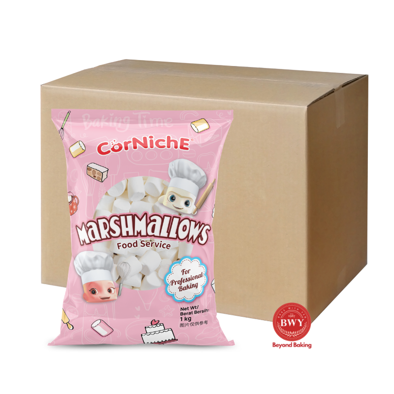 marshmallow  CORNICHE SNOW WHITE MEGA MARSHMALLOWS 1KG (5 PCS X 1 CTN) | Baking